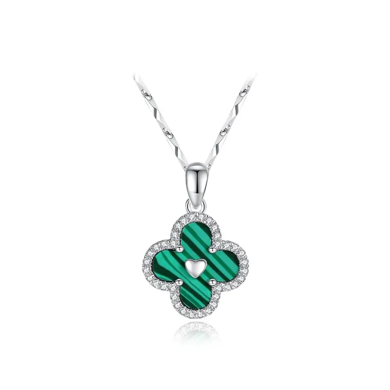 Olampe Malachite Jade Necklaces Women's-6