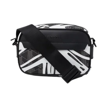LACOSTE PVC Reporter Bag Shoulder Bag Regular Men's Black