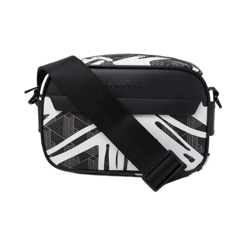 LACOSTE PVC Reporter Bag Shoulder Bag Regular Men's Black-0