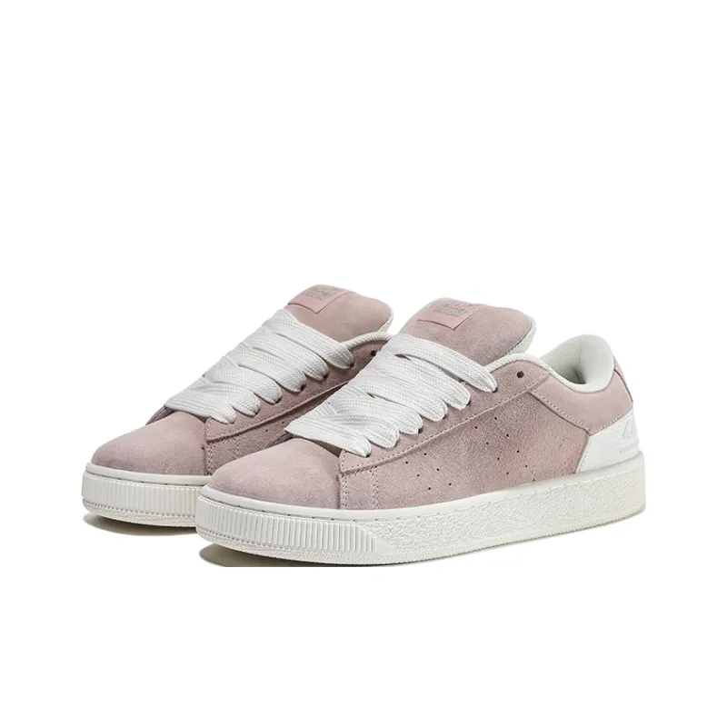 HOMDOON Anti Slip Wear Resistant Low Top Skateboard Shoes Women's Pink-2