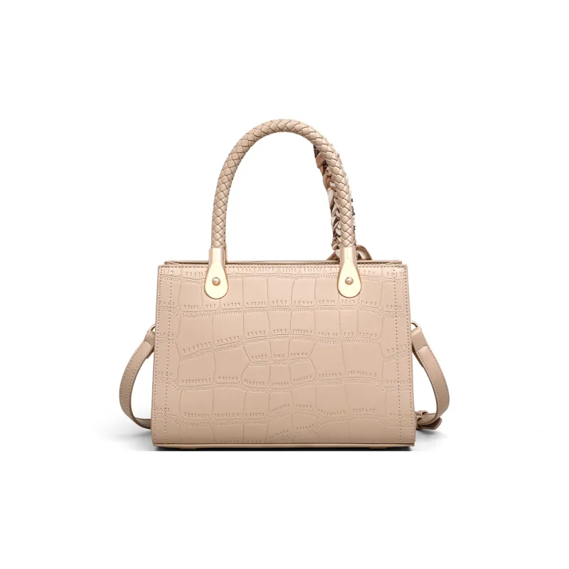 COMELY Cow Leather Handbag, Shoulder Bag, Crossbody Bag Regular Women's Khaki-2
