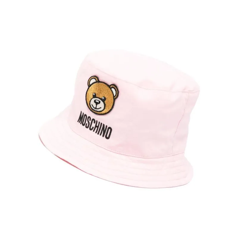 MOSCHINO Kids Teddy Bear Cotton Hat-1