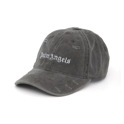 PALM ANGELS Ripped Logo Cap 