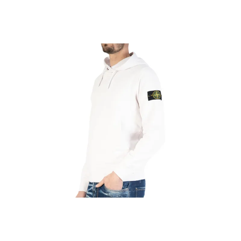 STONE ISLAND Garment Dyed Cotton Fleece Hoodie-3