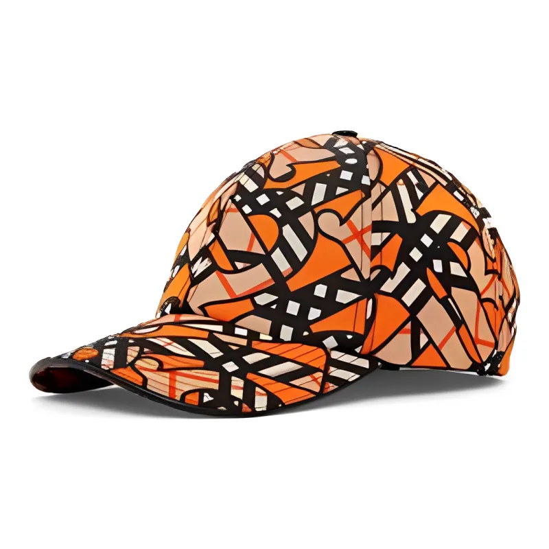 Burberry Monogram Print Bucket Hat Orange-0