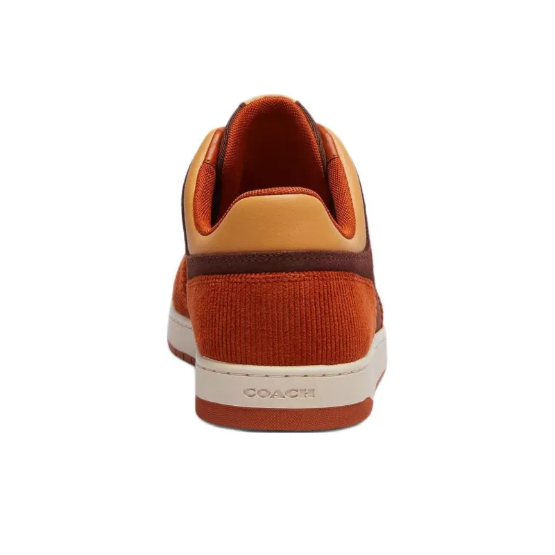 COACH C201 Low Top Skateboard Shoes Women's Red-4