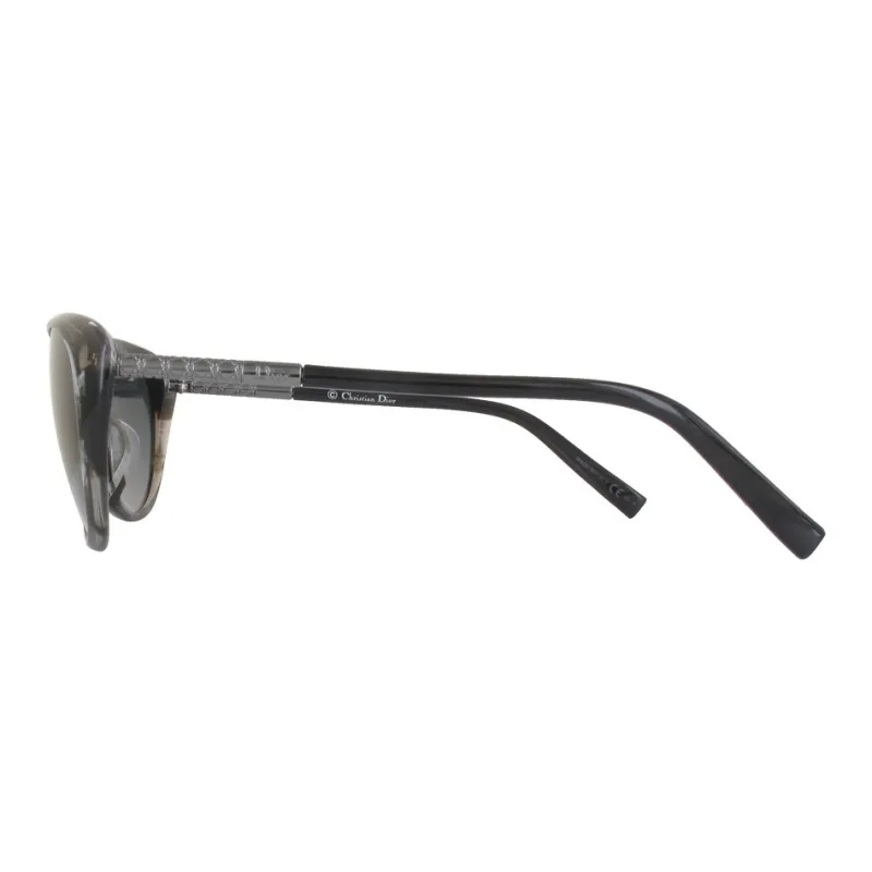 DIOR Plastic Irregular Shape Sunglasses Women's Black-2