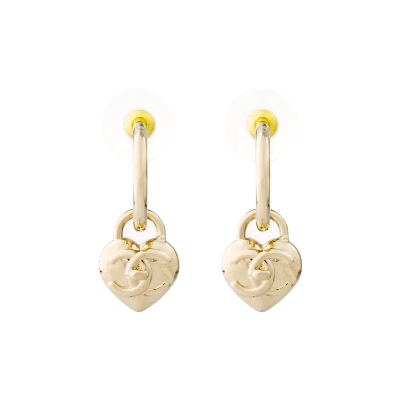 CHANEL Metal Stud Earrings Women's Gold-0