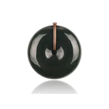 TAMINA Hetian Jade Pendants Unisex Black Jade