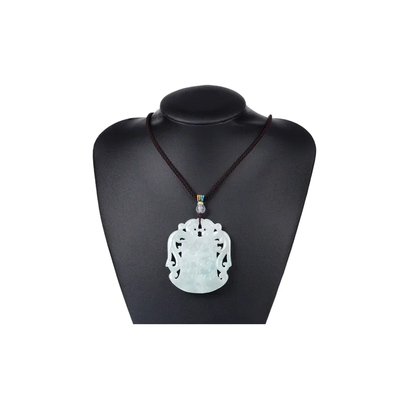 Yi Zhen Ge Glutinous Jade Jadeite Necklaces Unisex-7