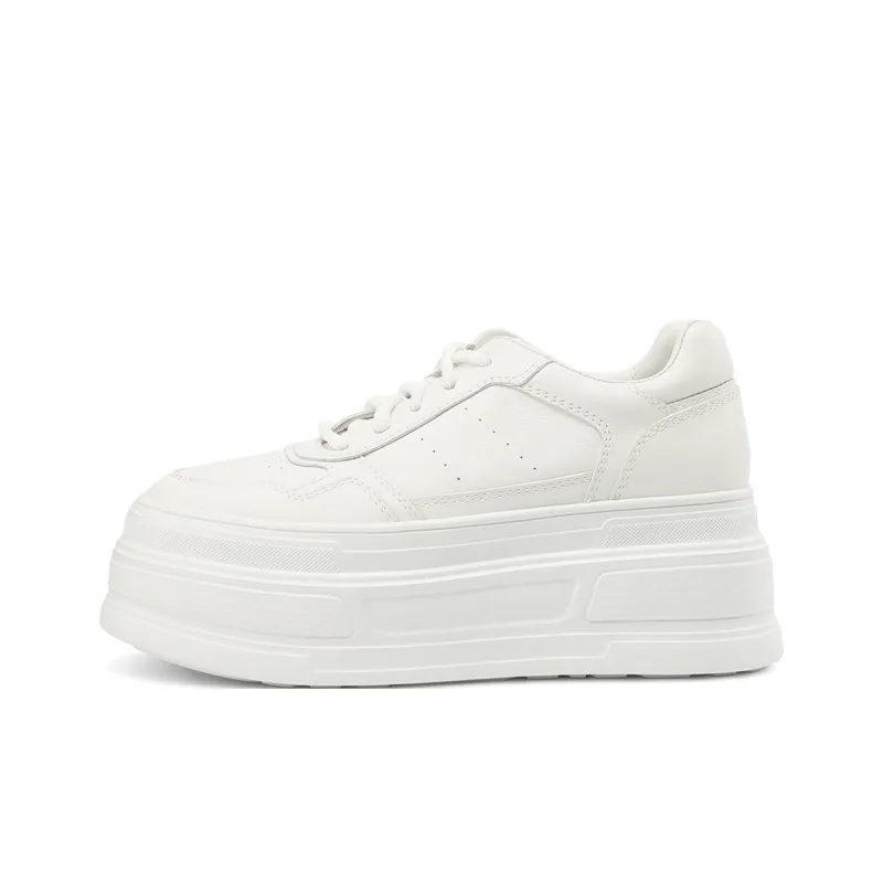 Rosa Bianca Lightweight Breathable Height Increasing Low-Top Skateboard Shoes Women's-0