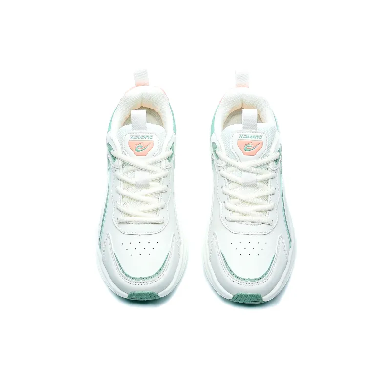 XIDELONG Coverage Balance Low Top Anti Rollover Stable Support Sprint Running Shoes Women's Jade Purity-2