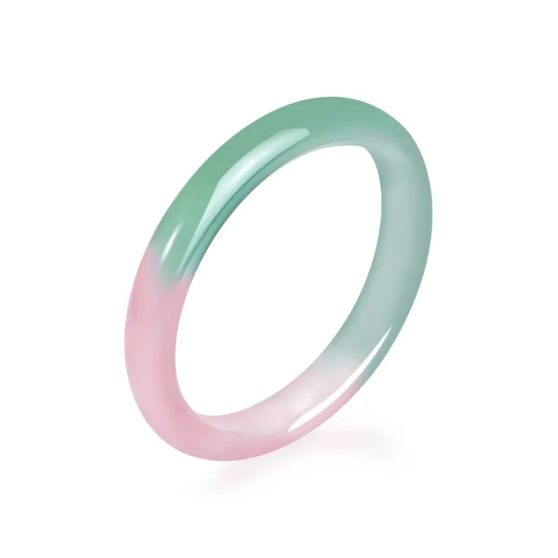Emerald Dynasty Chalcedony Jade Bangles Women's-0