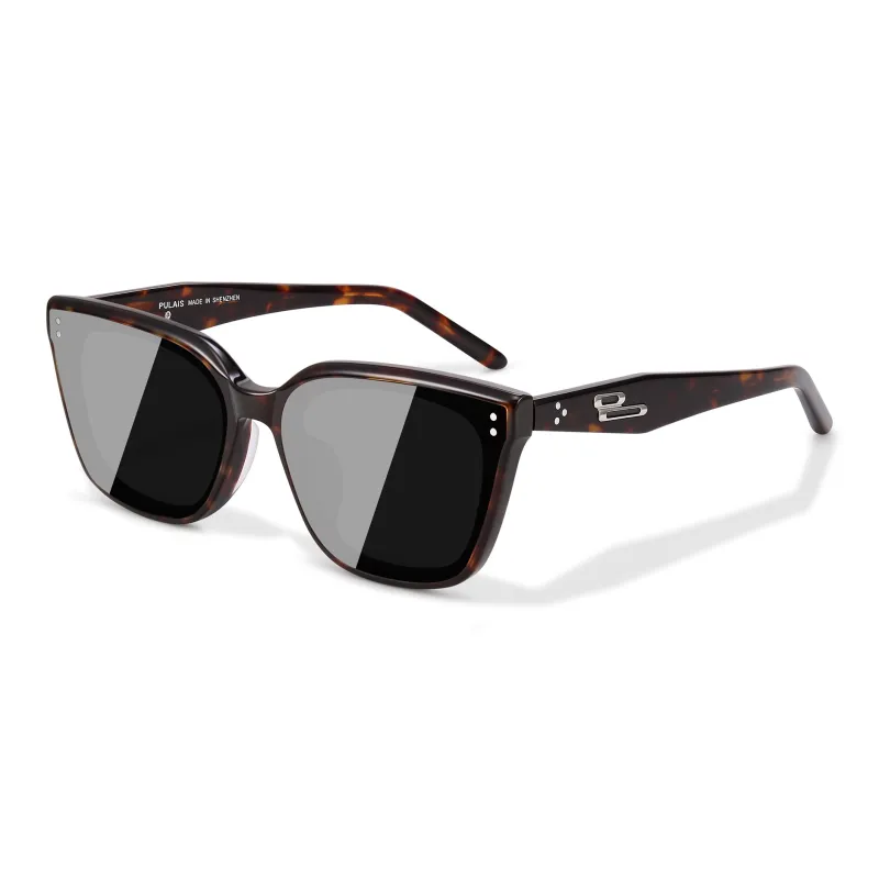 PULAIS Plate Frame Square Sunglasses Unisex-1