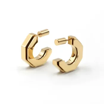 ALP JEWELRY 14K Vacuum Gold-Plated Earrings Women's