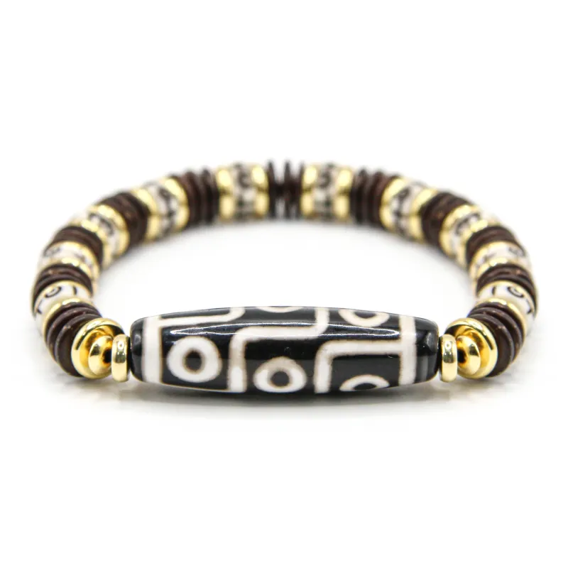 DRAGON LI Carved Cow Bone Bracelets Unisex-2