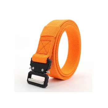 ALIEN BANG Chinese Fashion Trend Dazzling Color Nylon Tactical Thin Belt Men's