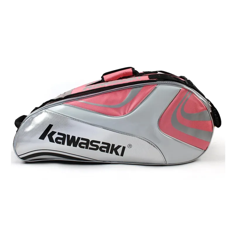 Kawasaki Fabric+Synthetic Leather Gym Bag Large Size Unisex-21
