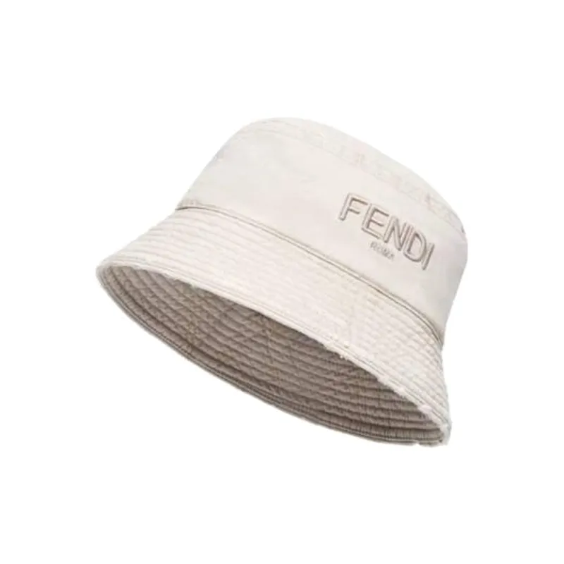 FENDI Bucket Hats Men Beige-0