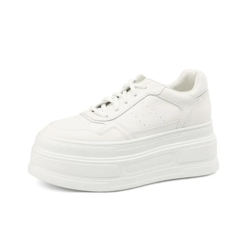 Rosa Bianca Lightweight Breathable Height Increasing Low-Top Skateboard Shoes Women's-1