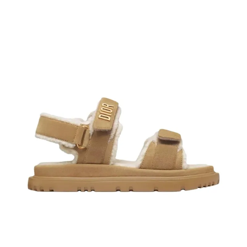 DIOR DiorAct Strap Sandals Women's Beige-1