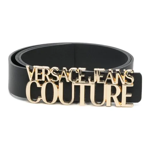 VERSACE JEANS COUTURE Logo plaque Leather Belt