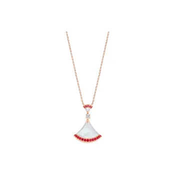 BVLGARI Divas' Dream Series Rose Gold Necklaces Unisex