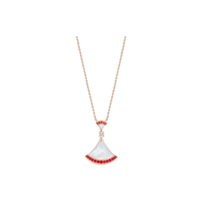 BVLGARI Divas' Dream Series Rose Gold Necklaces Unisex-0