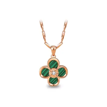 Olampe Malachite Necklaces Women's