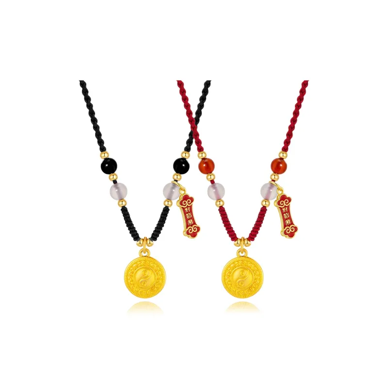 Jodie&Kevin The God Of Wealth Ancestral Court Joint Name Agate Necklaces Unisex-2