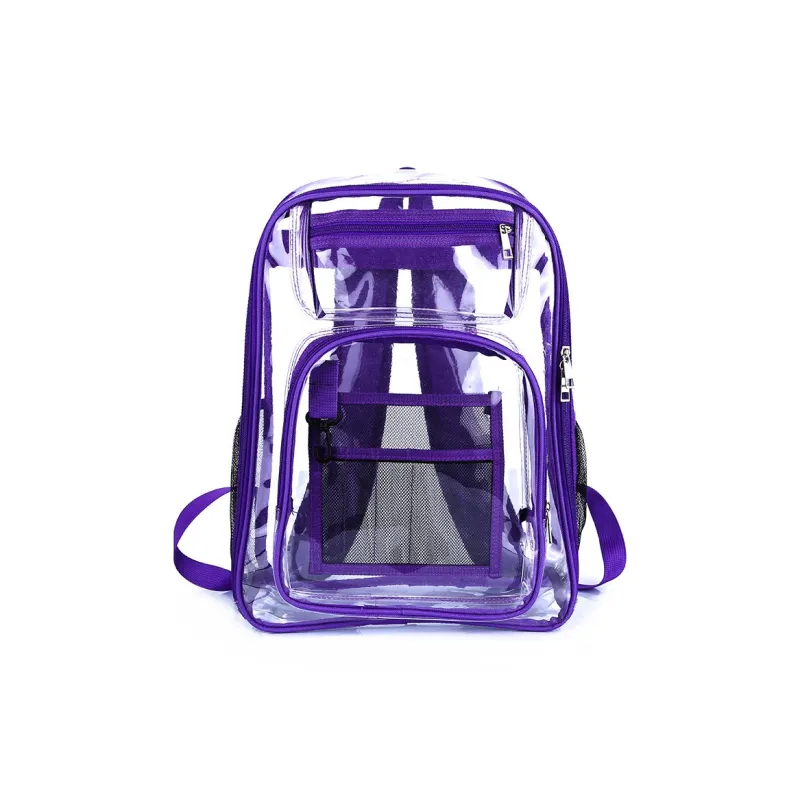 Bywhich PVC Backpack Regular Unisex Black Gray-2