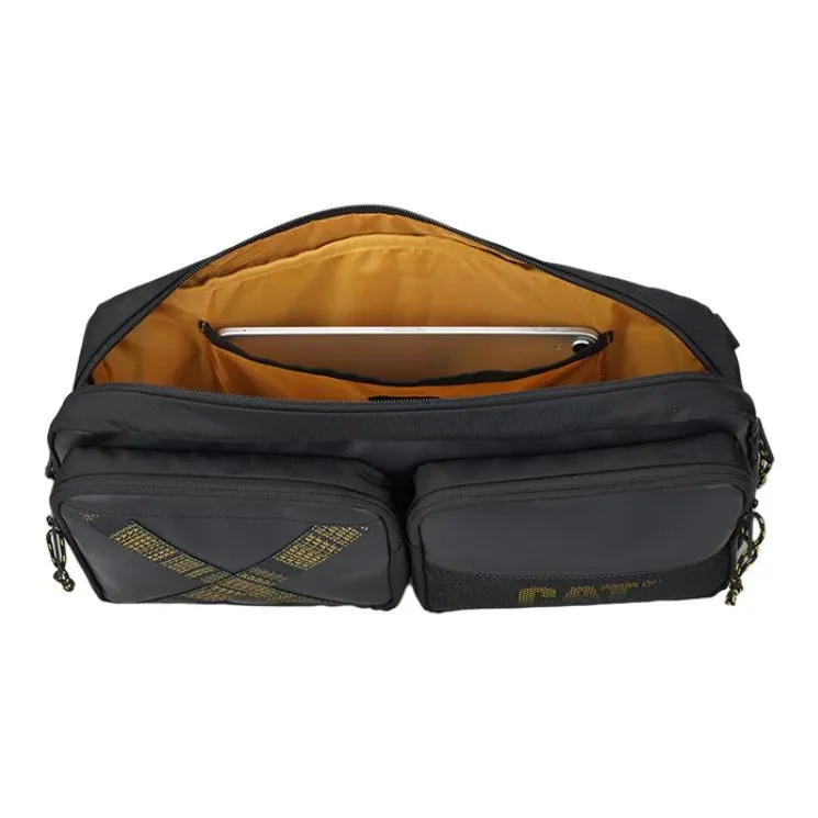 CAT Polyester With PU Shoulder Bag, Crossbody Bag Tubas Men's Black-7