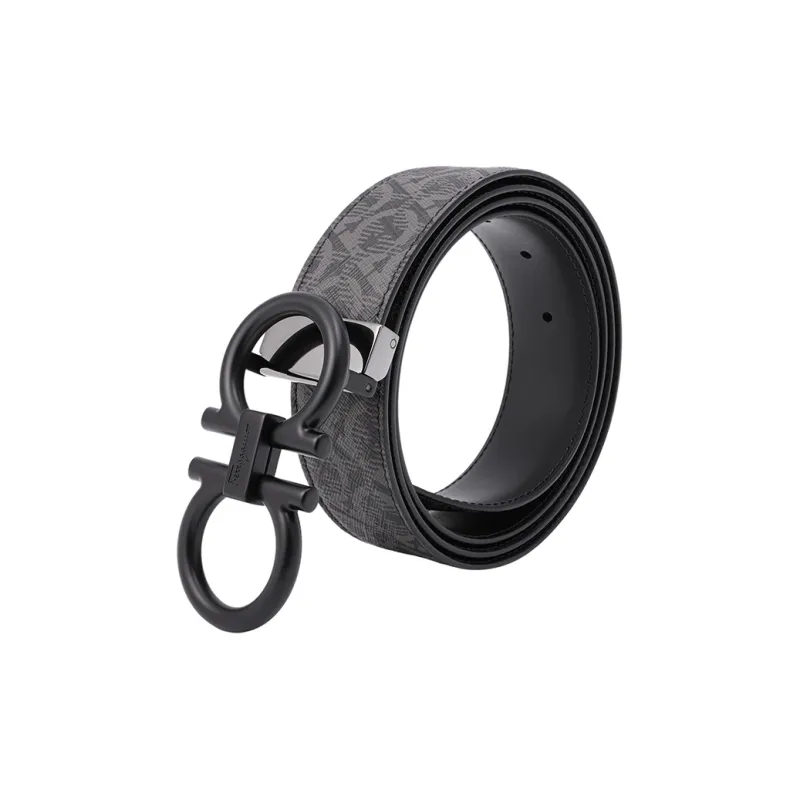 FERRAGAMO Cow Leather Belts Men's 3.5cm-4