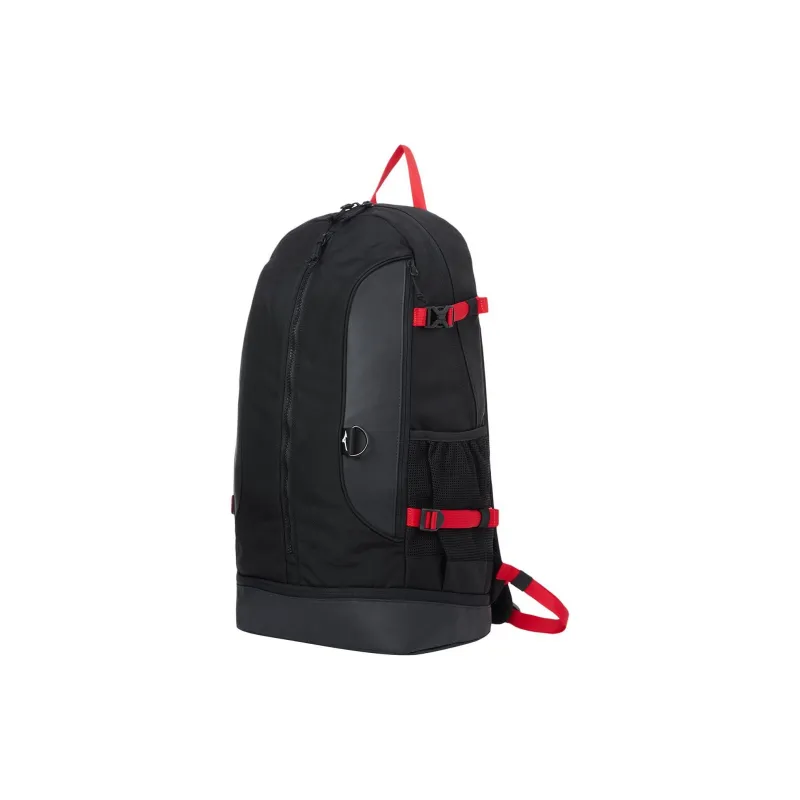 Mizuno Polyester Backpack Regular Unisex Black & Red-1