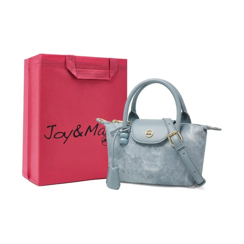 Joy&Mario High Aesthetic Value Casual And Versatile Small Size Women's Cream Apricot/Glacier Blue/Ink-Wash-4
