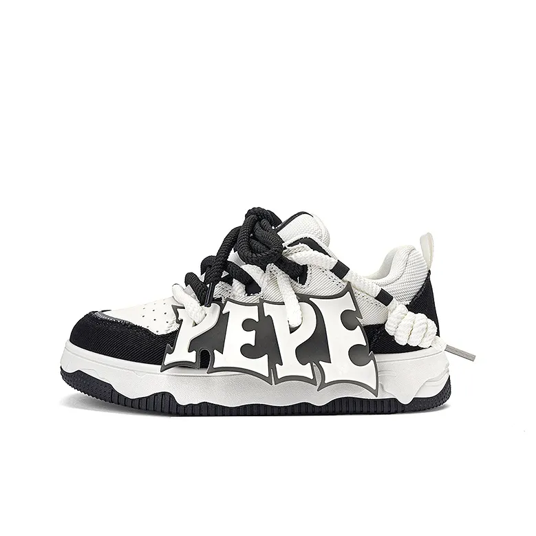 Pepe The Frog Slip Resistant, Abrasion Resistant, Lightweight, Breathable, Height Increasing Skateboard Shoes Unisex-8