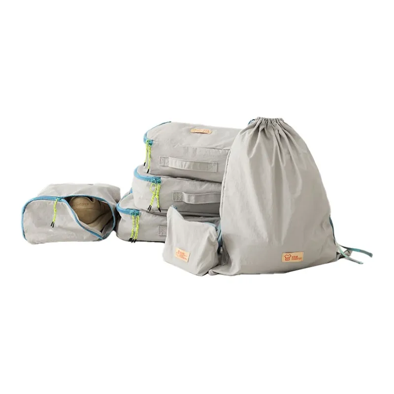 Bromen Wash Nylon With Water Storage Bag Unisex Light Gray-1