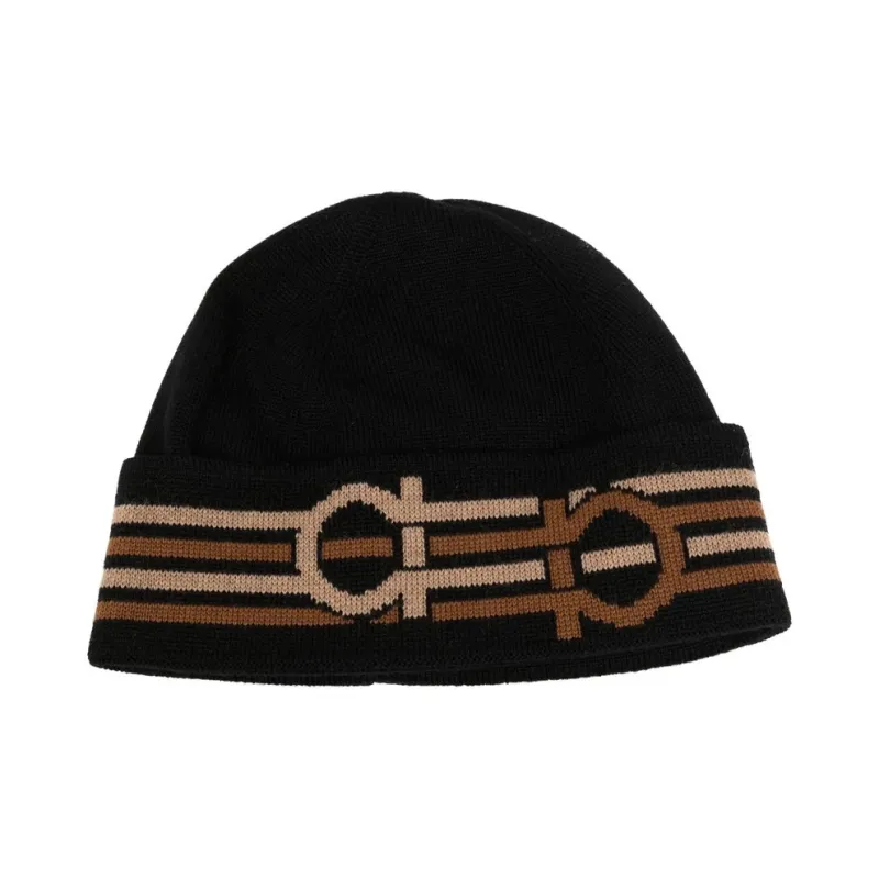 Ferragamo Beanies Men Black-0