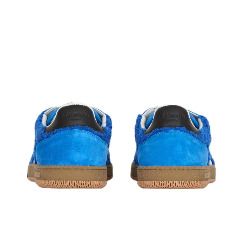 BALMAIN Low Top Skateboard Shoes Men's Blue-4