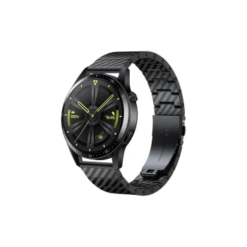 FZRT Watch Bands Carbon Fiber Pattern 22mm Interface Strap Unisex