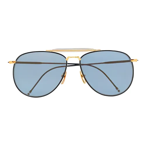 THOM BROWNE Eyewear 907 Pilot-frame Sunglasses