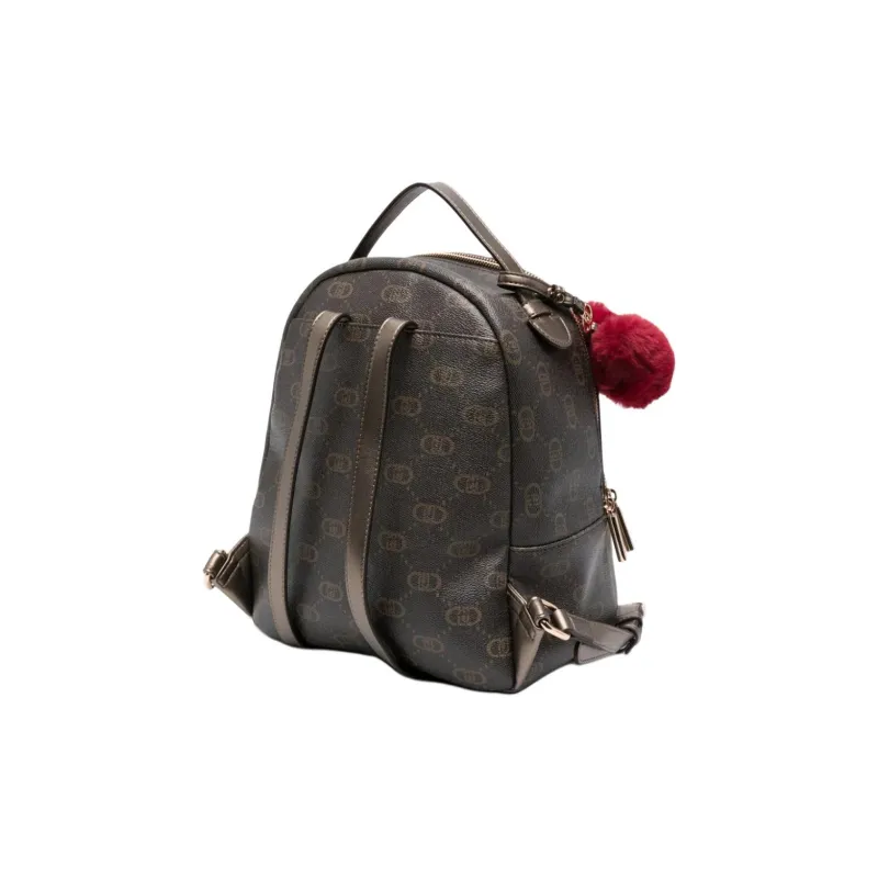 LIU·JO UOMO Polyurethane Resin Backpack Women's Chocolate-2