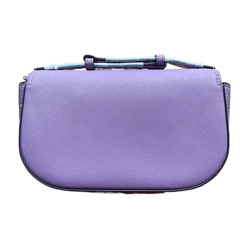 TORY BURCH Emerson Cross Grain Cow Leather Shoulder Bag Crossbody Bag Handbag Women's Purple-1