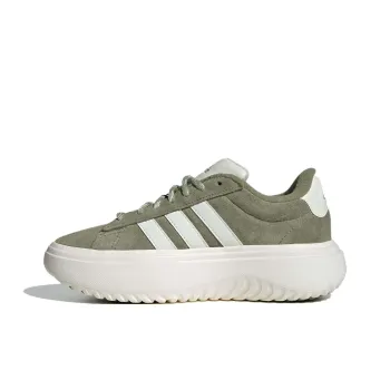 Adidas GRAND COURT PLATFORM Low Top Casual Shoes Women's Green White