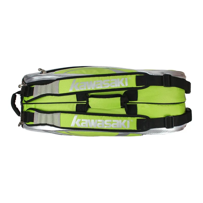 Kawasaki Fabric+Synthetic Leather Gym Bag Large Size Unisex-15