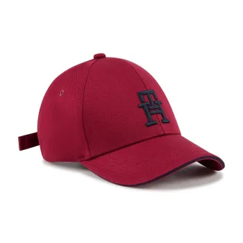 Tommy Hilfiger Cotton Baseball Caps Men's Red