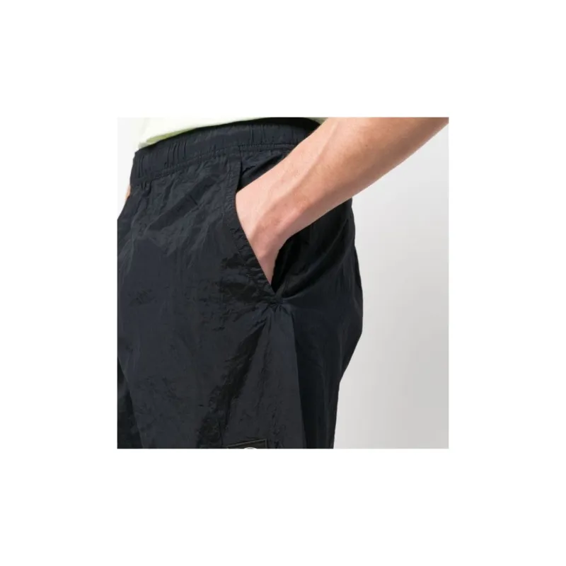 STONE ISLAND Logo-Patch Swim Shorts-4