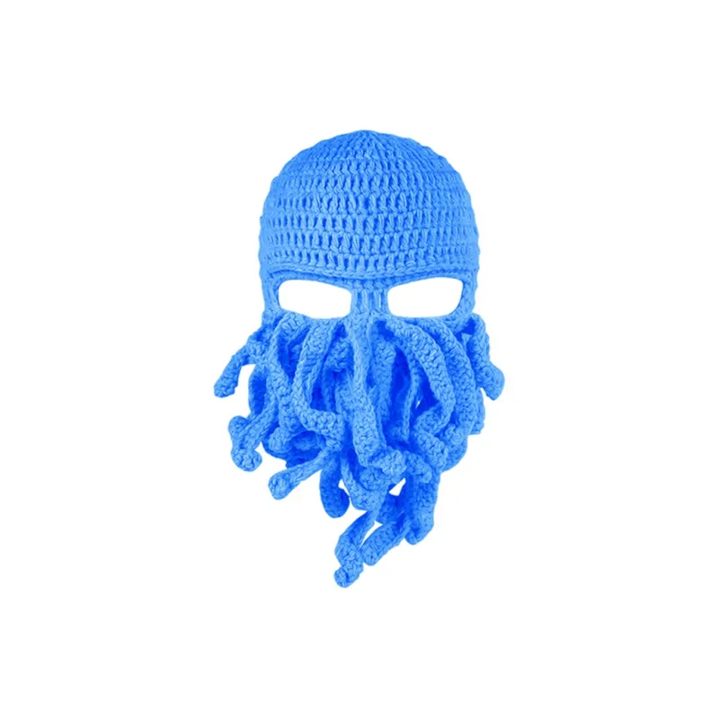 KENMO Acrylic Beanies Unisex Blue-6