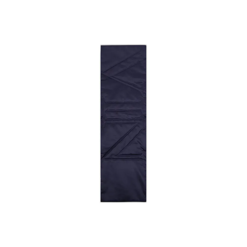 Lanvin Polyester Mulberry Silk Knit Scarves Unisex Yellow Blue-3