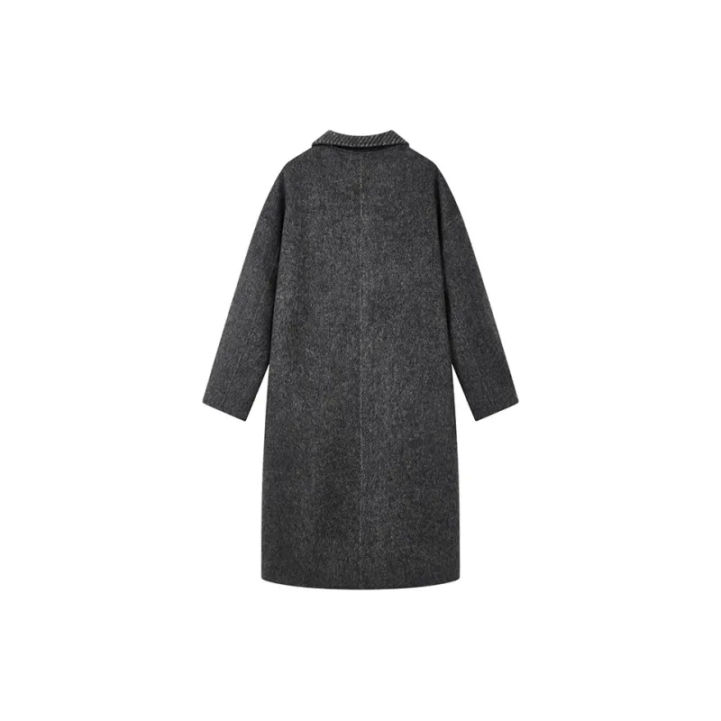 Yu Qianwen Coats Women's Gray-1